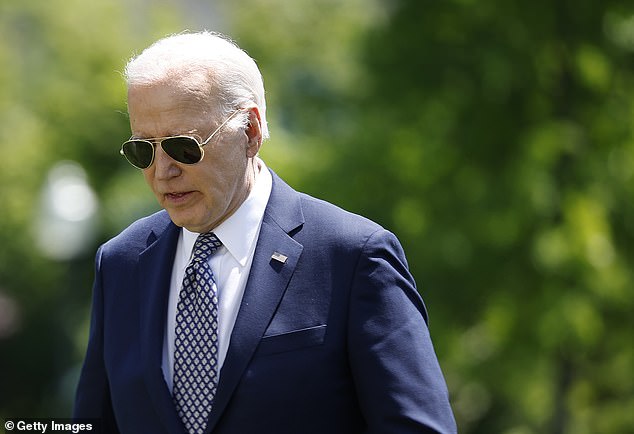 Joe Biden's decline is becoming all too obvious as voters consider a comeback for Donald Trump (Joe Biden pictured)