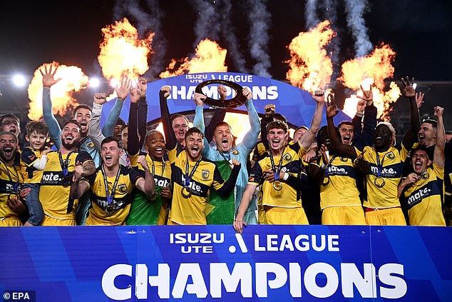 The Central Coast Mariners have lifted the trophy for the third time