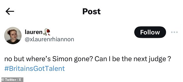 1716679391 62 Britains Got Talent fans were left confused as Simon Cowell