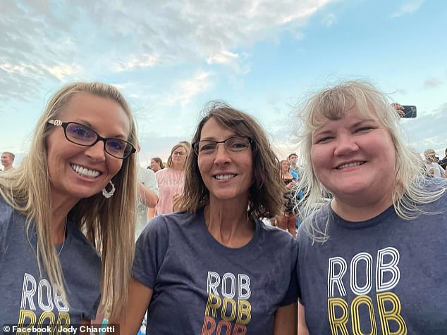 Throughout his battle with cancer, Sumner (center) has had the support of Julia Kathary (right) and Jody Chiarotti (left), who met the late journalist in Evansville, Indianapolis, almost 30 years ago.