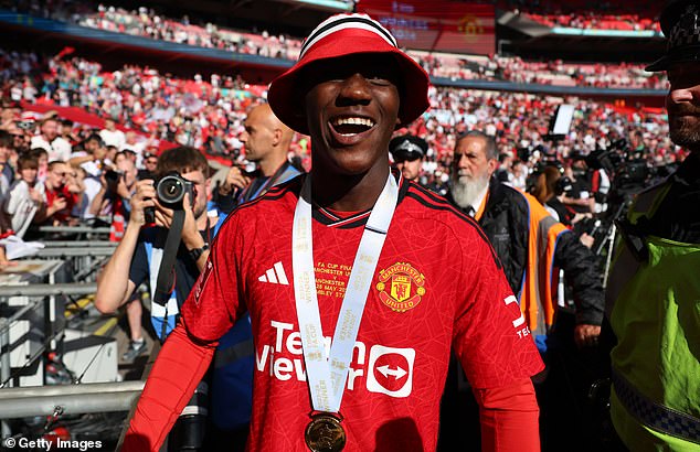 Kobbie Manioo was a hero on and off the pitch as Man United won the FA Cup at Wembley.