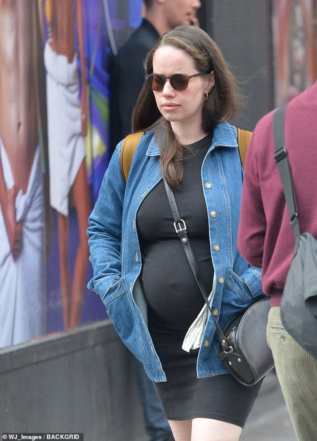 Anna was pictured strolling through London's Soho on Saturday as she enjoyed some sightseeing over the bank holiday.