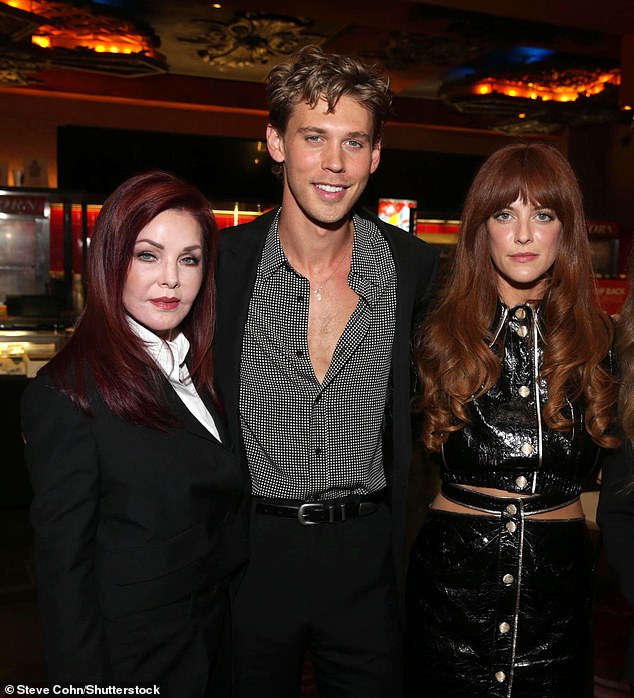 The birthday party comes as Elvis' Tennessee property Graceland faced foreclosure risk; Priscilla, Austin Butler and Riley photographed in 2022