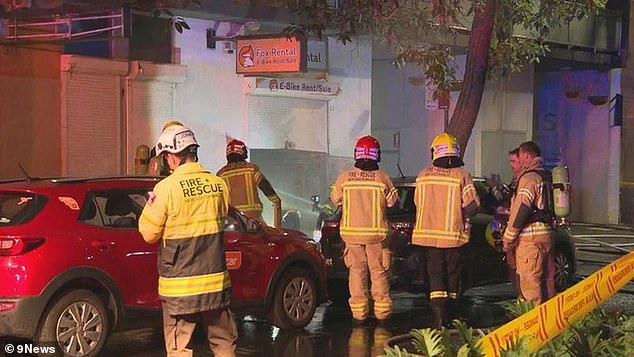 Around 50 residents were evacuated from the three-storey Axis Apartments building in Sydney's city center at around 12.45am on Sunday.