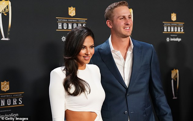 The couple on the red carpet during the NFL Honors in Phoenix, Arizona on February 9, 2023.