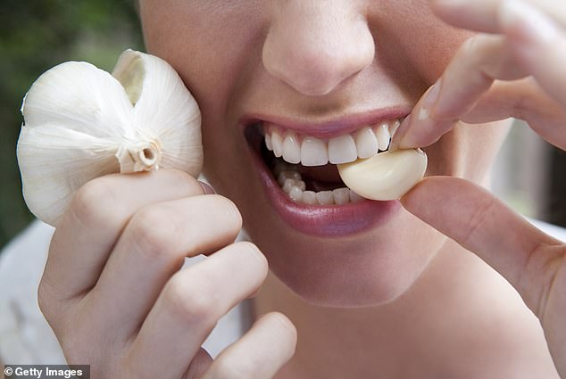 Dr. Reza highlights that garlic consumption has been linked to a reduced risk of certain cancers, including colon cancer, gastric cancer and even lung cancer (file image)