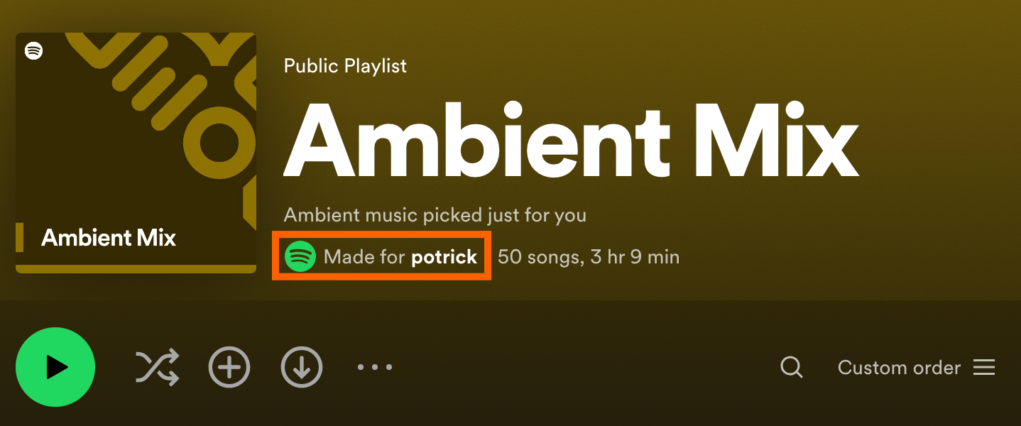 Spotify Screenshot