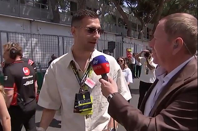 United's Diogo Dalot was also present when he attended a Formula One race for the first time.