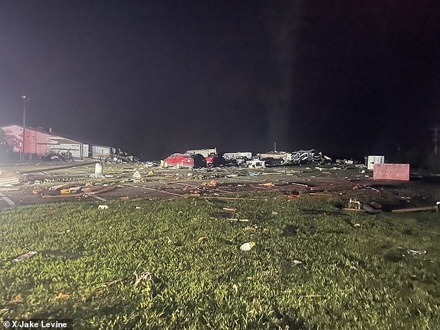 Denton County, Texas, experienced a possible tornado that injured an unknown number of residents, overturned 18-wheelers and downed trees and power lines, according to local officials.