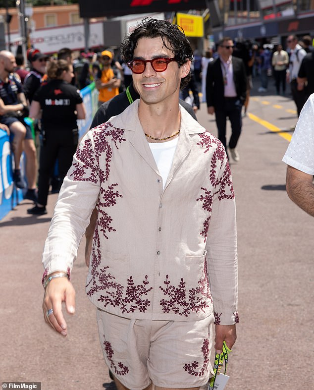 Meanwhile, her ex-husband, singer Joe Jonas, was spotted attending the Formula One Grand Prix in Monaco.