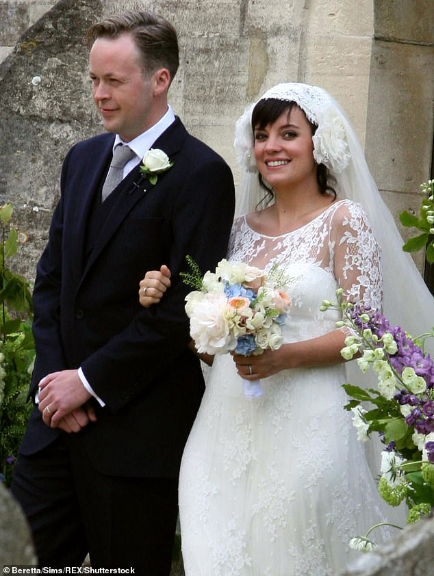 Lily shares daughters Ethel, seven, and Marnie, five, with her ex-husband Sam Cooper (pictured at their 2011 wedding).