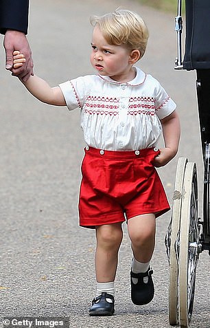 Prince George matched William's outfit about 30 years later