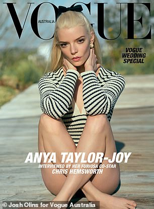 Anya was interviewed by her Mad Max co-star Chris Hemsworth for the June issue of Vogue Australia.