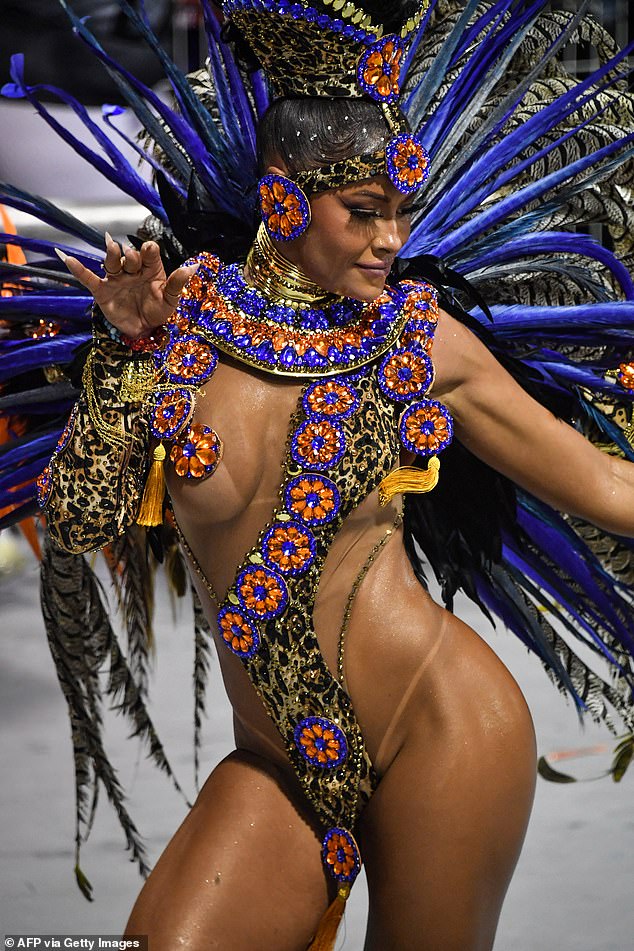 Sao Paulo is known for its carnival celebration with proactively dressed samba dancers.