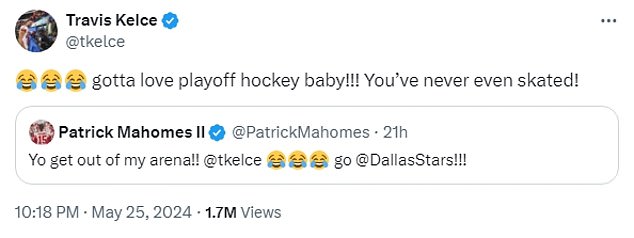 He even surprised Patrick Mahomes, who jokingly told his tight end that 