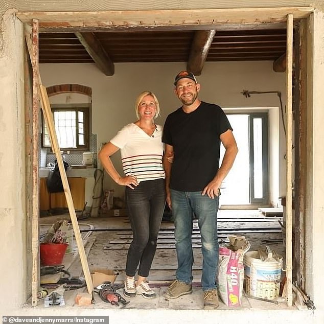 Marrs (right) owns several businesses and stars with his wife Jenny (left) in several renovation shows in their hometown of Bentonville, Arkansas.