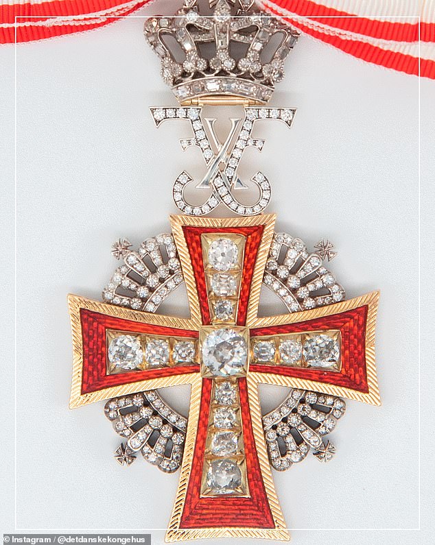 The King honored his Australian-born Queen with the Grand Commander's Cross of the Order of the Dane