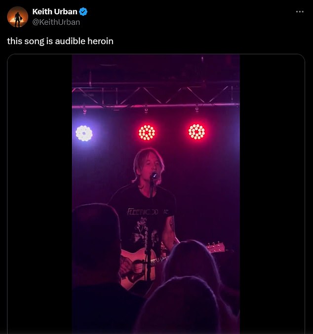 He posted a video of the show on his social media and captioned his post: 