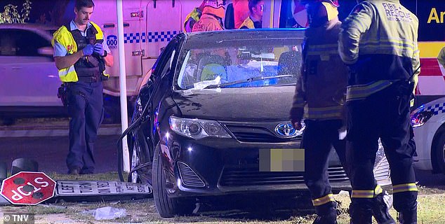 The 52-year-old DiDi rideshare driver and Mr Duong's son were rushed to hospital.