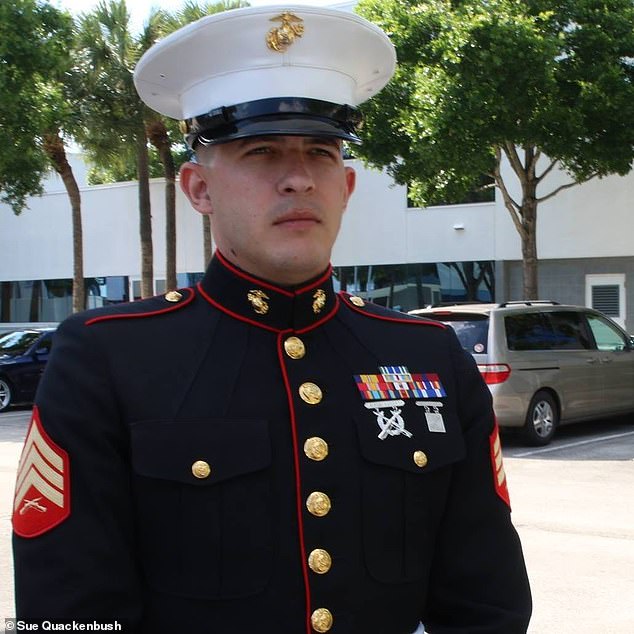 Brother Michael Lopez was a Marine and died in a car accident. He had just returned from Afghanistan when he died.