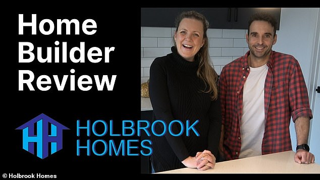 Holbrook Homes started in 2016 and advertises services for Australians to build their dream home, as well as taking on projects from liquidated builders (pictured, image from the company's website).