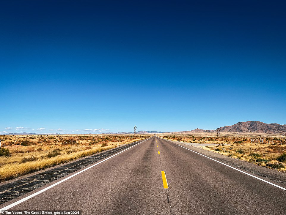 The road to Lordsburg, New Mexico. In his chapter titled 