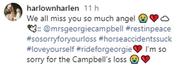 Several people from across the equestrian world paid tribute to Campbell following his death.