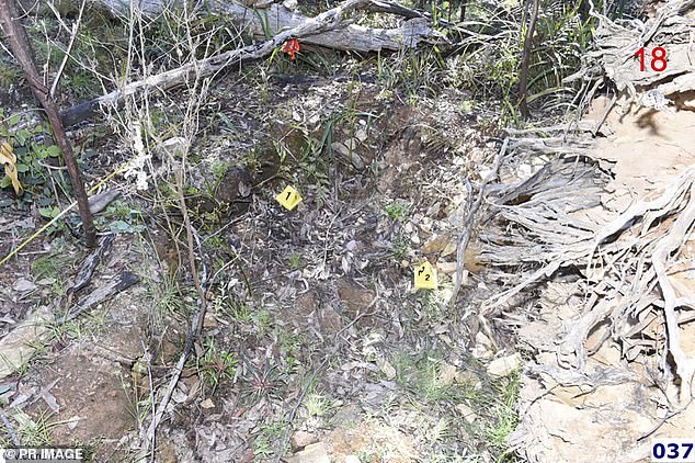 Police found bone fragments scattered in the bush after Greg Lynn allegedly murdered and burned the bodies of secret lover campers.