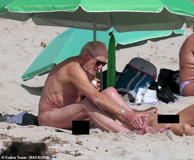 Charles was seen with his actress and girlfriend Alessandra Masi on vacation on the Spanish island.