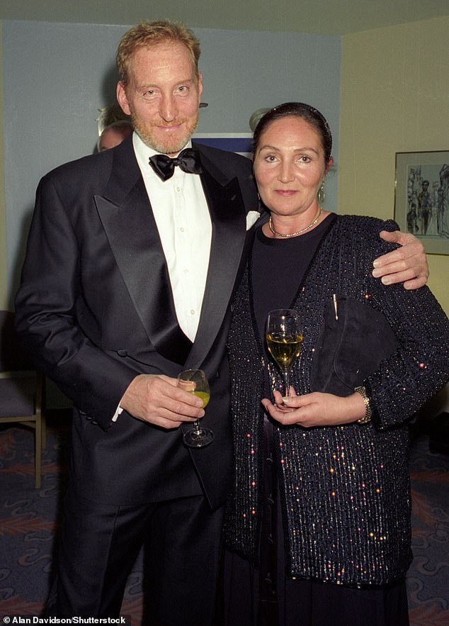 Charles Dance photographed with his ex-wife Joanna Haythorn in 1994. The couple separated in 2004 after 34 years of marriage.