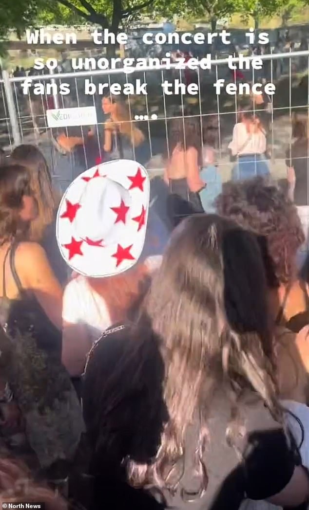 The singer's first show in Portugal didn't get off to a great start as fans waited outside for 45 minutes to enter the stadium.