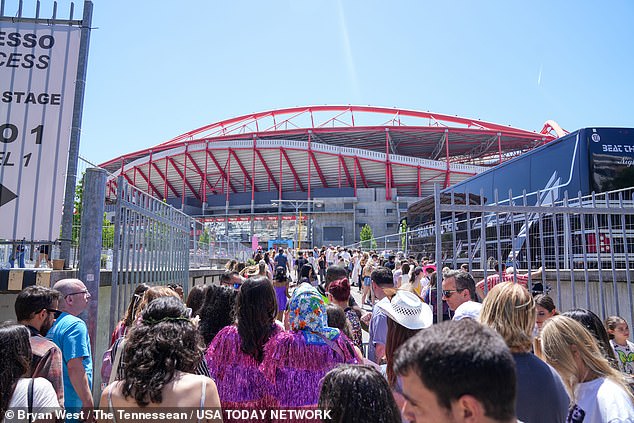 200 fans reportedly broke through security gates and forced their way into the stadium, terrifying security personnel.