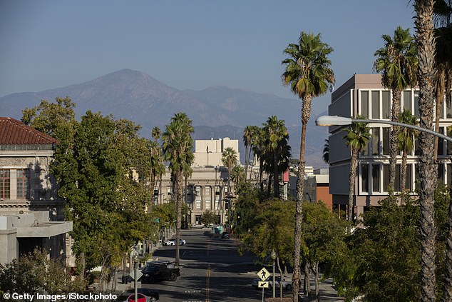 Afternoon view of the skyline of downtown San Bernardino, California, which was the fourth dirtiest city in the United States due to poor air quality. Many other cities in the Golden State have poor air quality due to pollution.