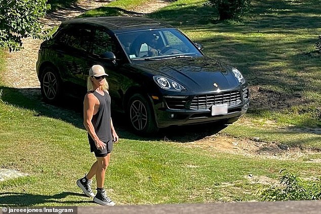 His social media pages feature him in a succession of high-value cars, including this Porsche.