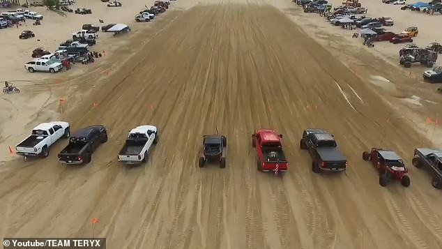 The crash occurred Sunday in the sand dunes of Silver Lake State Park in western Oceana County, about 270 miles northwest of Detroit. In the photo: a race in the dunes in 2019.