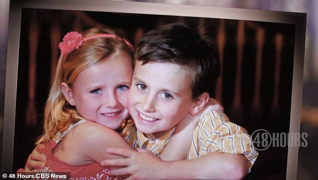 Pictured: Jack and Sarah Corbett before their father's death in August 2015. The children now live in Ireland with their family.