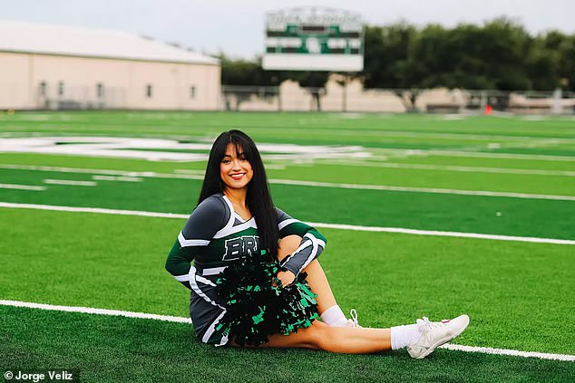 The cheerleader was originally told that her GPA over the past year led her to be at the top of her class, but that was later corrected to number three.