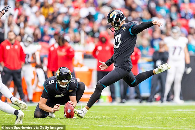 McManus is pictured playing for the Jags in London, days after the alleged assault occurred.