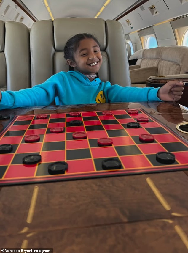 A game of checkers on your private plane