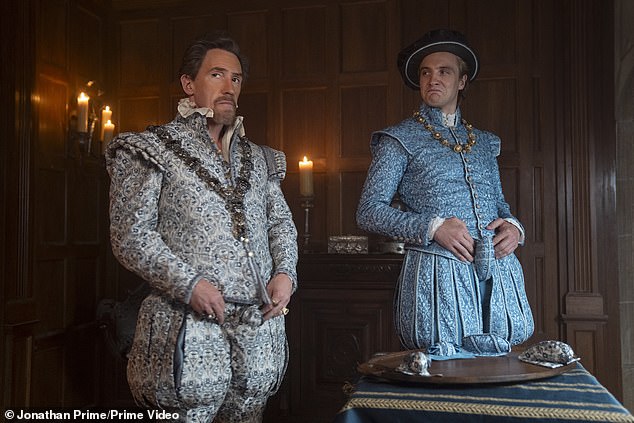 Rob Brydon (left) plays Guildford's father, Lady Jane's lover, while Henry Ashton (right) plays Guildford's brother.