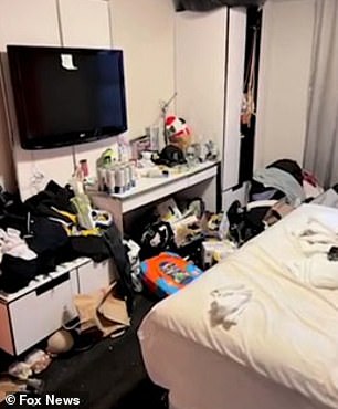 He previously appeared on Fox News to reveal the filthy conditions inside the hotel, which has become the city's largest temporary migrant shelter.