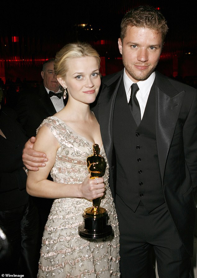 The actors were married for nine years and welcomed two children, daughter Ava, 24, and son Deacon, pictured in 2006.