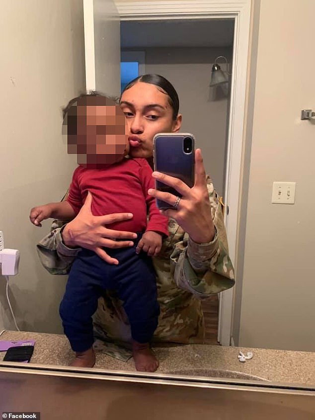 Private First Class Katia Dueñas-Aguilar, 23, was found around 8:30 p.m. in a locked room at the Tennessee residence on May 18, after which detectives discovered she had been murdered .