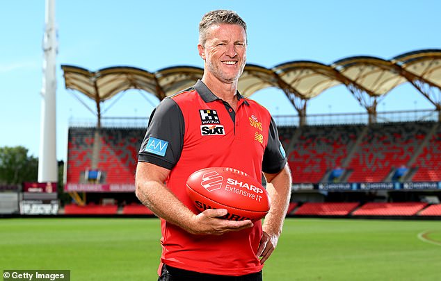 A move to the Suns in 2025 would see Martin join his previous coach Damien Hardwick (pictured).