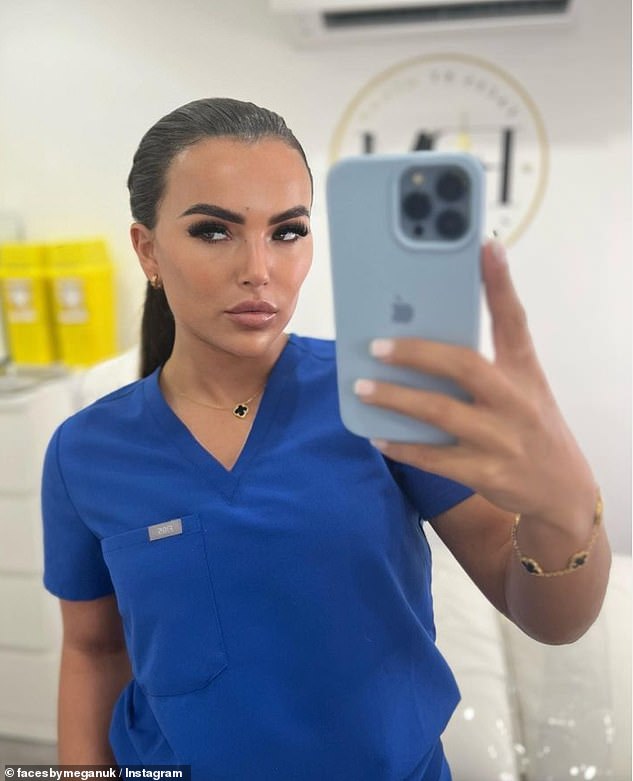 Megan writes on her social media page @facesbymeganuk that she is an advanced cosmetic injector.