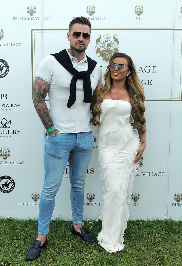 Carl, 35, and stunning beautician Megan, 25, went public with their relationship at the Silver Lees Polo in Hertfordshire over the bank holiday weekend.