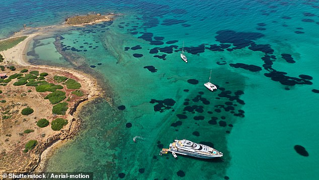 Nigel remembers jumping from a speedboat into the 'bewitching blue sea'