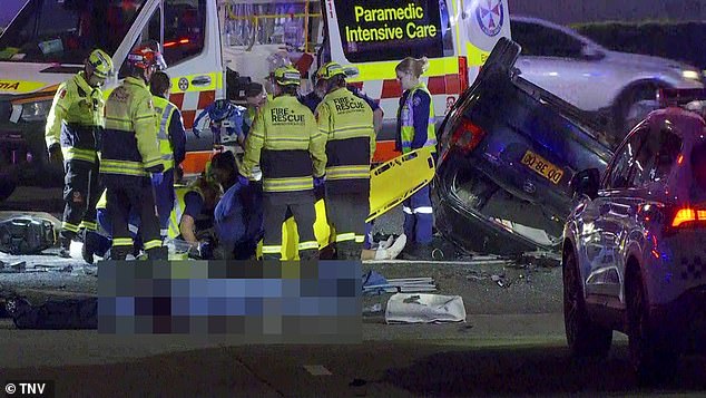 1716899082 202 Greenacre Sydney Terrifying accident between car and motorcycle leaves two