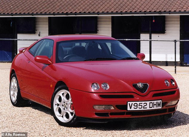 Alejandro Mesonero-Romanos, head of design at Alfa Romeo, says there are several examples of models from the past with centre-mounted front number plates, including the GTV (pictured).