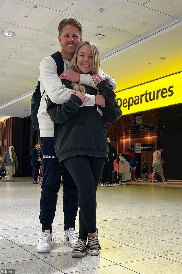 Their honeymoon didn't get off to the best start as they were hit with travel chaos when their flight got caught in a thunderstorm.